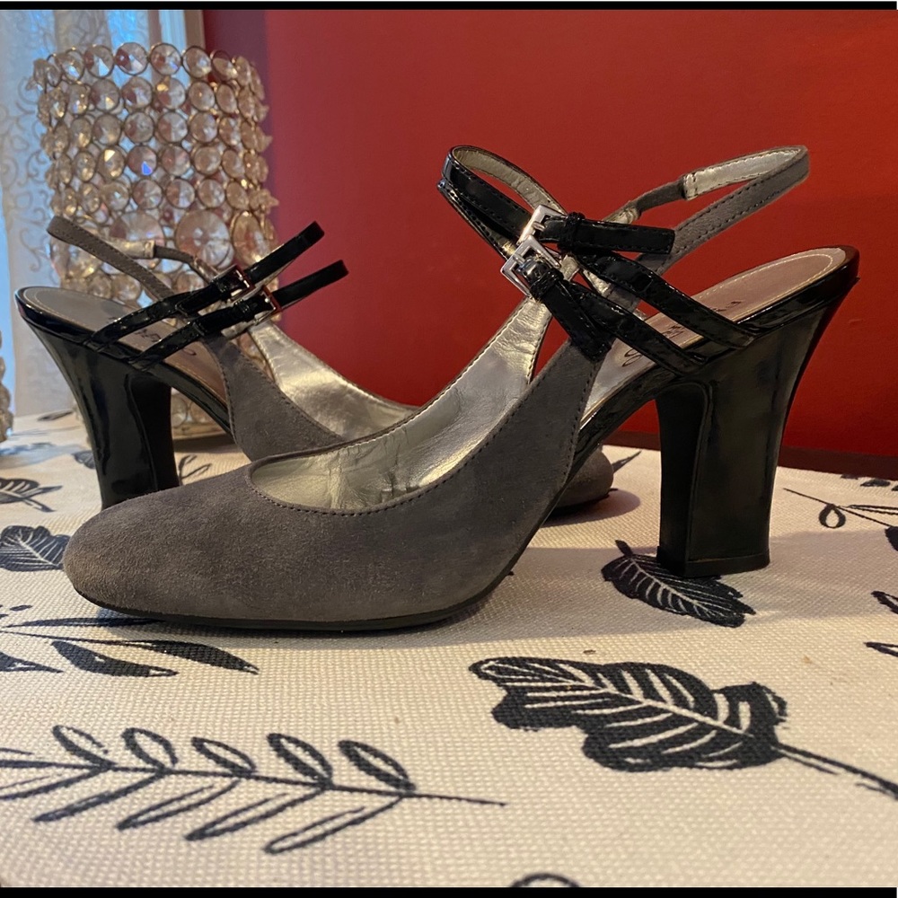 Franco Sarto Suede & Patent Leather Pumps
